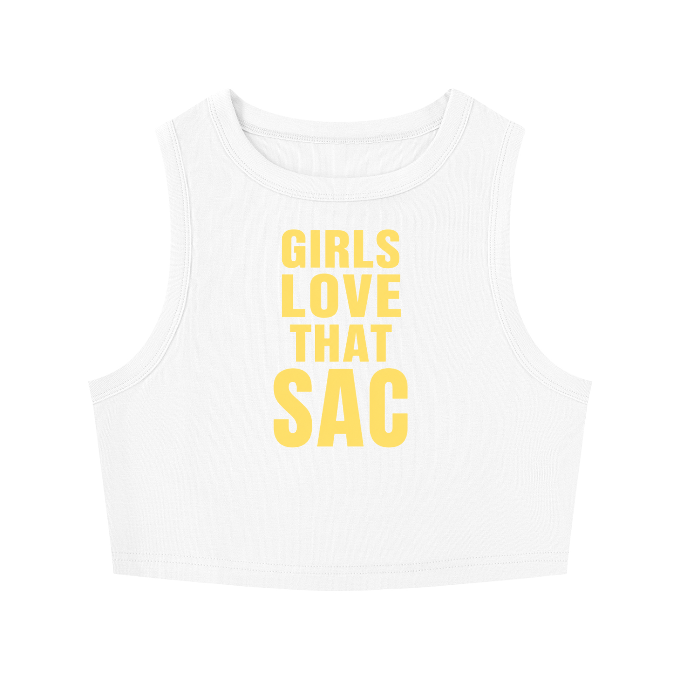 Girls Love That Sac Crop Tank Top