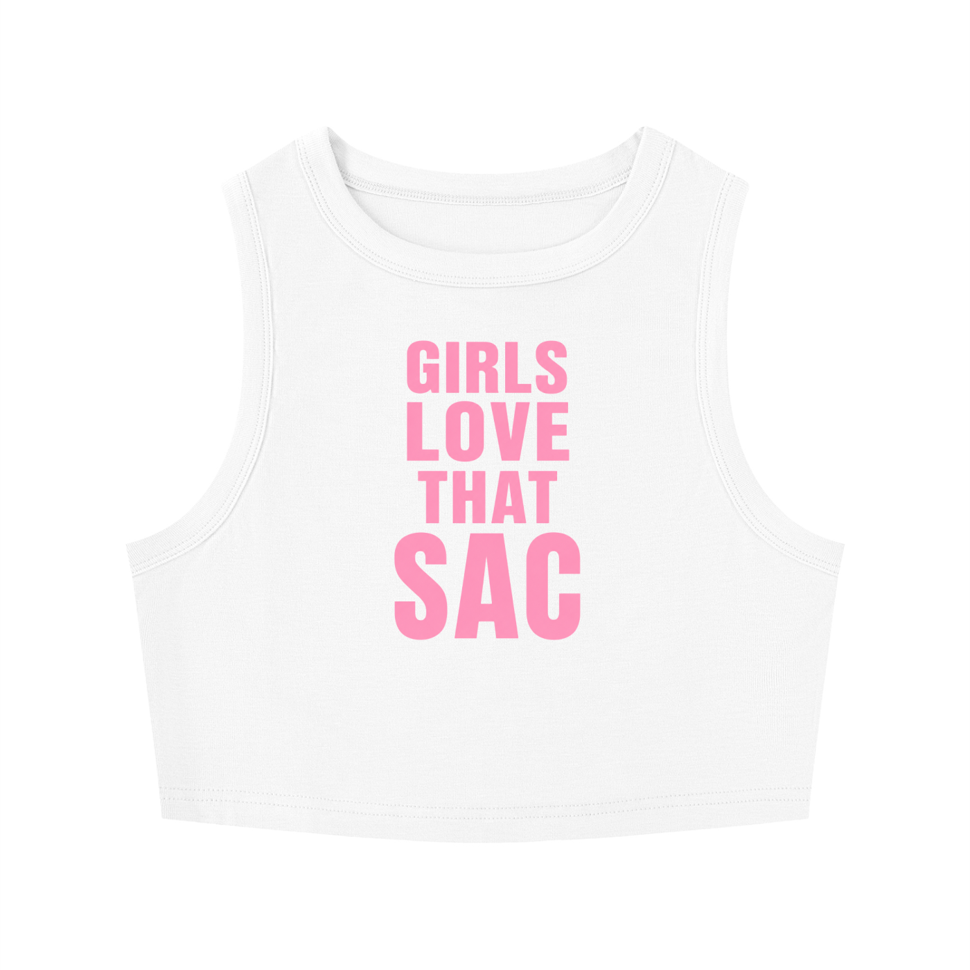 Girls Love That Sac Crop Tank Top