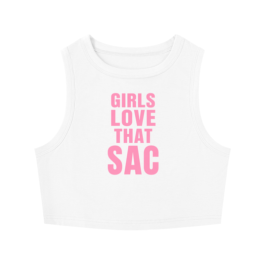 Girls Love That Sac Crop Tank Top