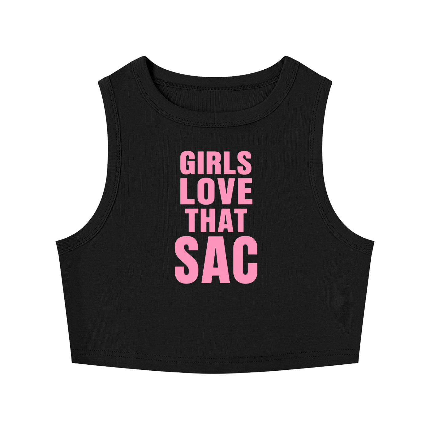 Girls Love That Sac Crop Tank Top