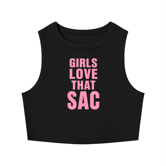 Girls Love That Sac Crop Tank Top
