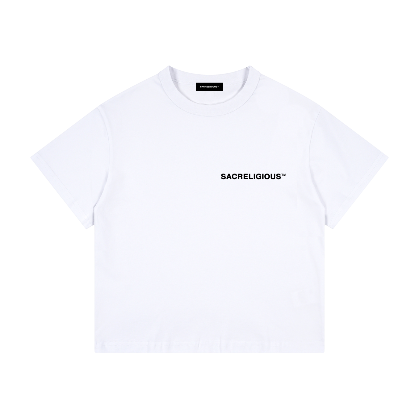 SAC Boys/Girls Drop Shoulder T-Shirt (White)