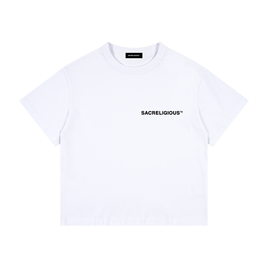 SAC Boys/Girls Drop Shoulder T-Shirt (White)