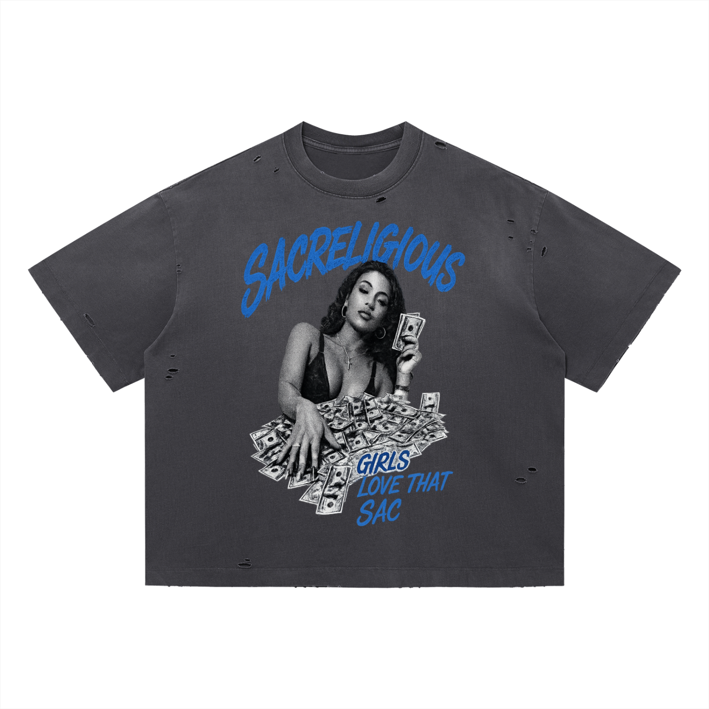 Girls Love That Sac (Dark) Oversized T-Shirt